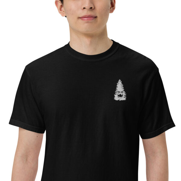 Man Trip Tree (embroidery)- Unisex garment-dyed heavyweight t-shirt - Image 2